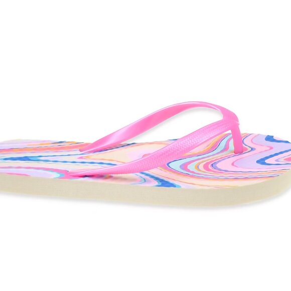 WONDER NATION Big Girl Printed Flip Flops Sandals (4-5) - Picture 6 of 6